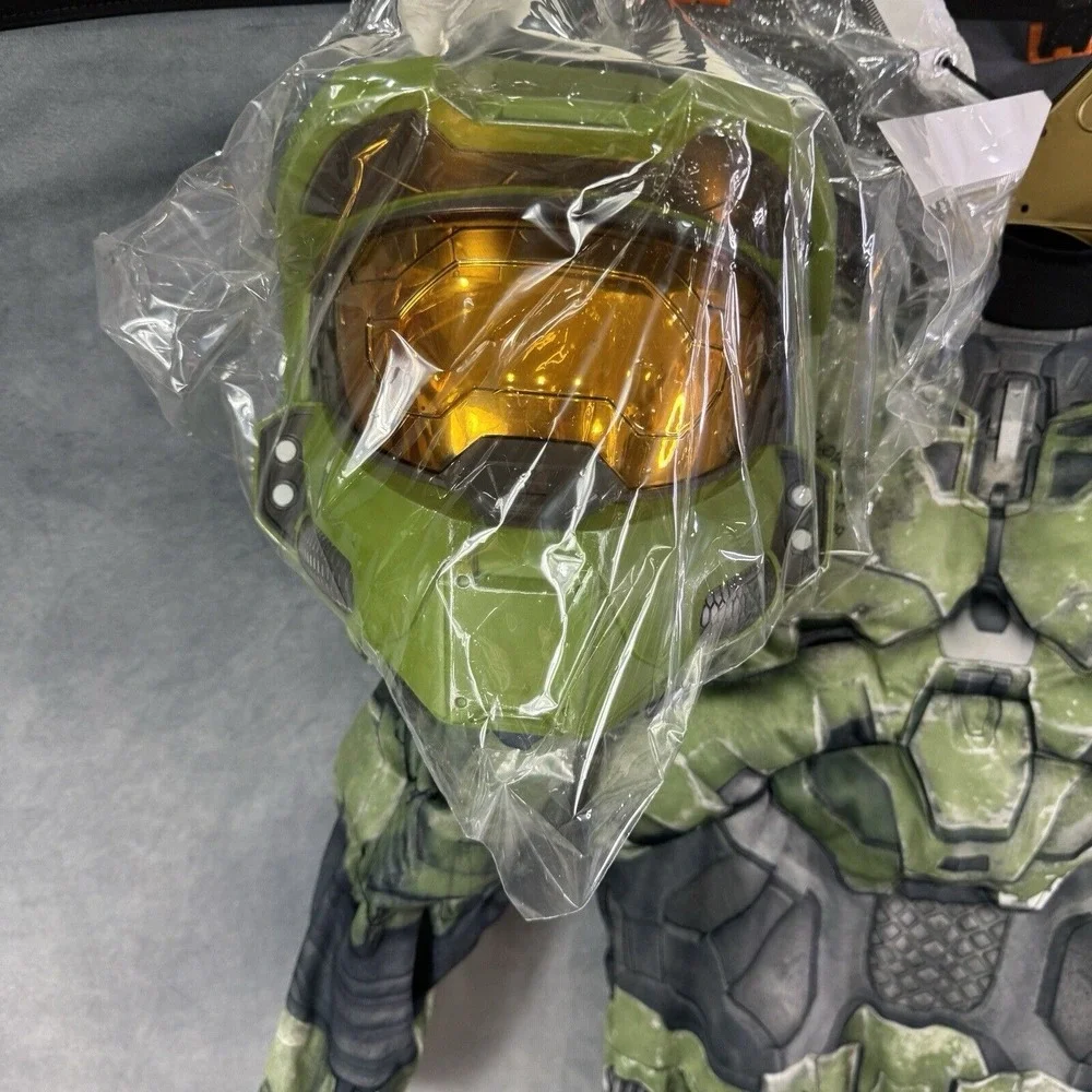Halo Infinite Master Chief Kids Costume Size‎ Small 4-6 Muscle Padded Jumpsuit - Picture 5 of 9